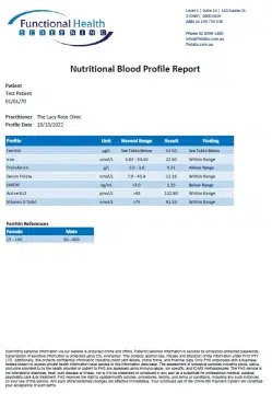 Nutritional Profile Report